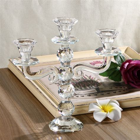 Buy Handd 3 Arms Crystal Candelabra Elegant Crystal