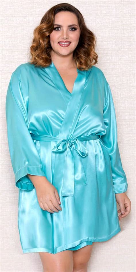 14 Plus Size Red Nightgowns Plus Size Satin Robe With Long Sleeves