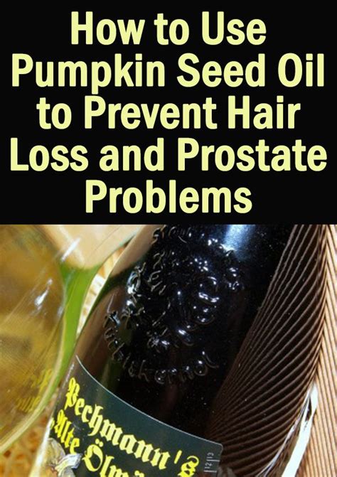 Some people use pumpkin seed oil for hair loss, to relieve symptoms of menopause, or to treat overactive bladder, although scientific evidence for other pumpkin seed oil benefits are widely reported on the internet and by supplement makers. Pumpkin Seeds For Hair Loss & Prostate Problems In Men ...