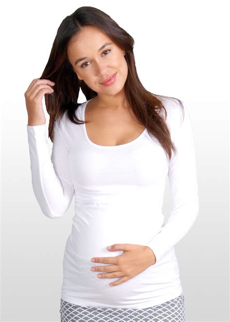 Pin By Terina Warren On Jasmine Maternity Long Sleeve Tops Nursing Tops White Long Sleeve