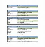 Conference Schedule Template Word