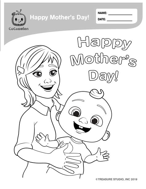 Cocomelon 🖍️ Coloring Page Wednesday 🎨 Happy Mothers Facebook