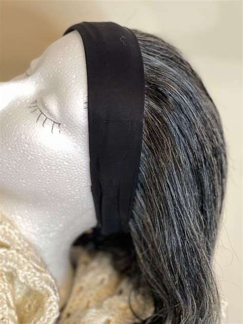10 34 Gray Headband Wig Etsy