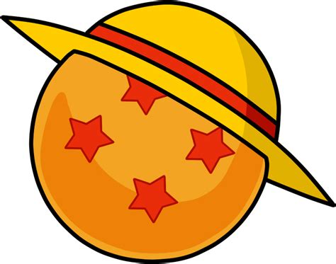 4.5 out of 5 stars. Dragon Ball x One Piece logo (4-star Dragon Ball + Luffy's Straw Hat) If you post this anywhere ...
