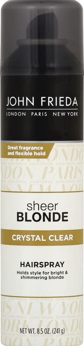 John Frieda Sheer Blonde Crystal Clear Hairspray 85 Oz Shipt