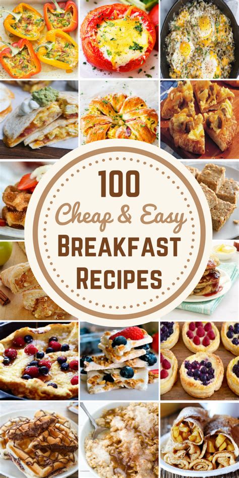 100 Cheap And Easy Breakfast Recipes Prudent Penny Pincher