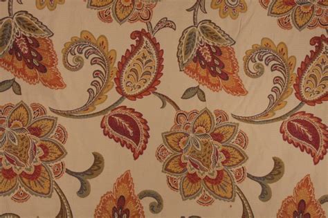 M8089 Tapestry Upholstery Fabric In Hibiscus