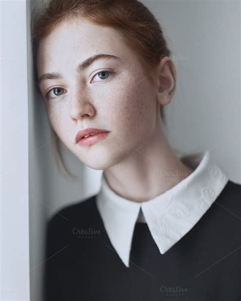 Cool Portrait Of A Beautiful Girl By Aleshyn Andrei On Creative Market Portrait Portrait