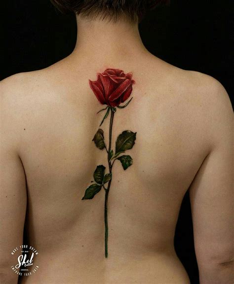 rose tattoo rose tattoo on back body tattoos flower tattoo back