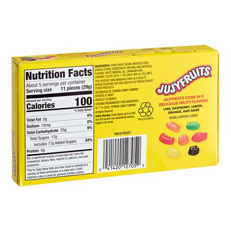 Jujyfruits Chewy Fruity Candy 5 Oz Box 12case