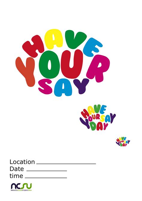 Craig Marsden Have Your Say Poster