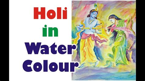Draw And Colour A Holi Festival Composition Step By Step Painting