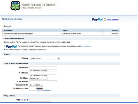 If you are switching from credit card to paypal, click sign into paypal, and follow the instructions on the paypal site. Help guide for PayPal issues | MyRouteOnline