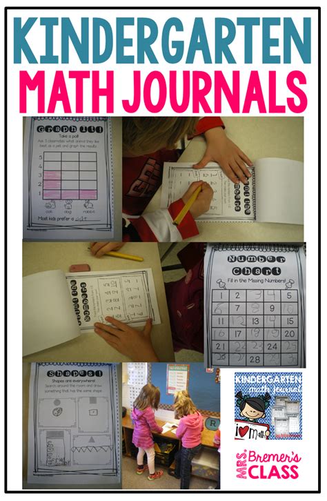 Mrs Bremers Class Kindergarten Math Journals