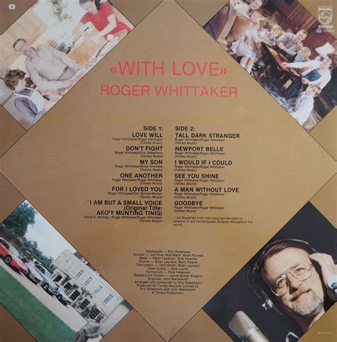 Винил Roger Whittaker With Love 1981 Norway Hi