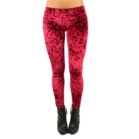 Crushed Velvet Legging In Wine Impressions Online Womens Clothing Boutique
