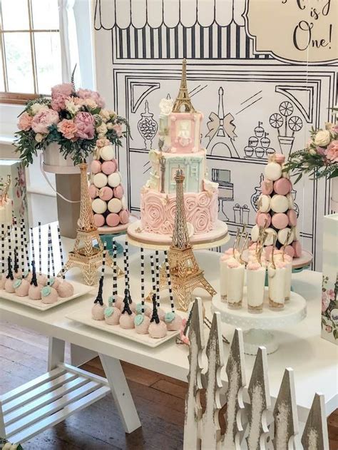 Pastel Paris Tea Party Karas Party Ideas Paris Birthday Parties