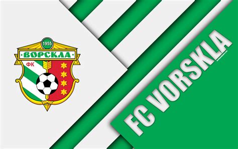 Media in category ukrainian football logos. Download wallpapers FC Vorskla, 4k, material design, logo, Ukrainian football club, green white ...
