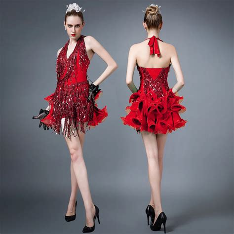 Ontfihs New Latin Dress Costumes Adult Latin Dance Skirt Quality Tassel