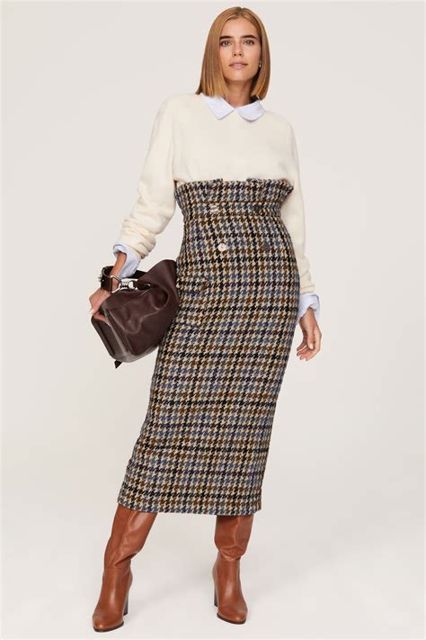 Houndstooth Pencil Skirt By Stella Jean For 95 Rent The Runway