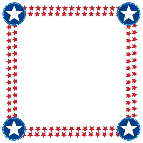 Best American Flag Page Border Background Illustrations Royalty Free