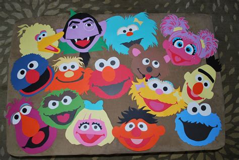 Sesame Street Big Bird Face Sesame Street Crafts Elmo