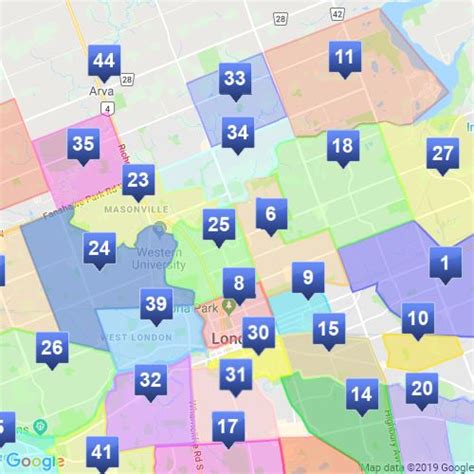Neighbourhoods In London Ontario Scribble Maps