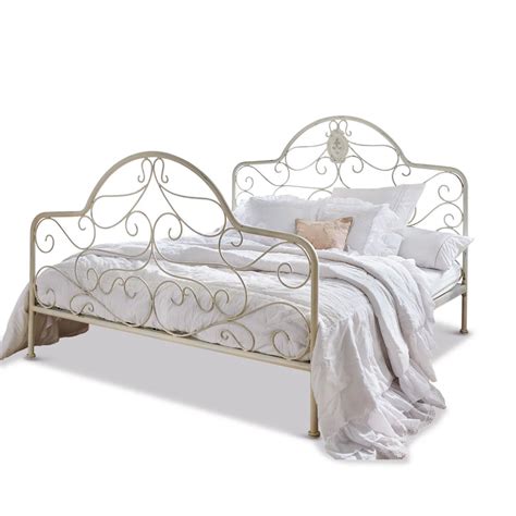 LOBERON Bett Moissac, antikcreme (210 x 185 x 135cm ...