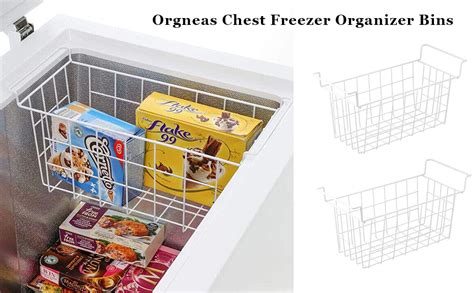 Orgneas 205 Inch Freezer Organizer Bins For Chest Freezer