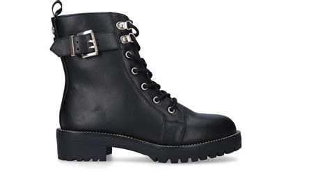 Kg By Kurt Geiger Lace Up Combat Boots In Black Lyst