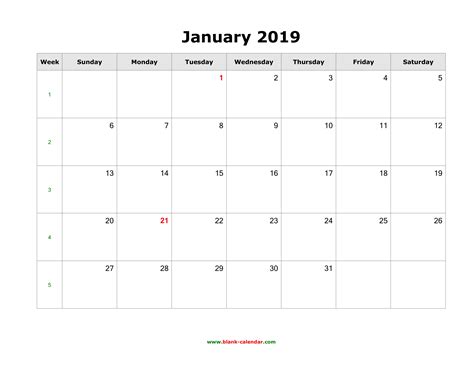 Beberapa link untuk download kalender 2021 yang bisa diperoleh secara gratis berikut sajian tautan link download kalender 2021 dalam bentuk format pdf, cdr, png January 2019 Calendar PDF Printable Template Free