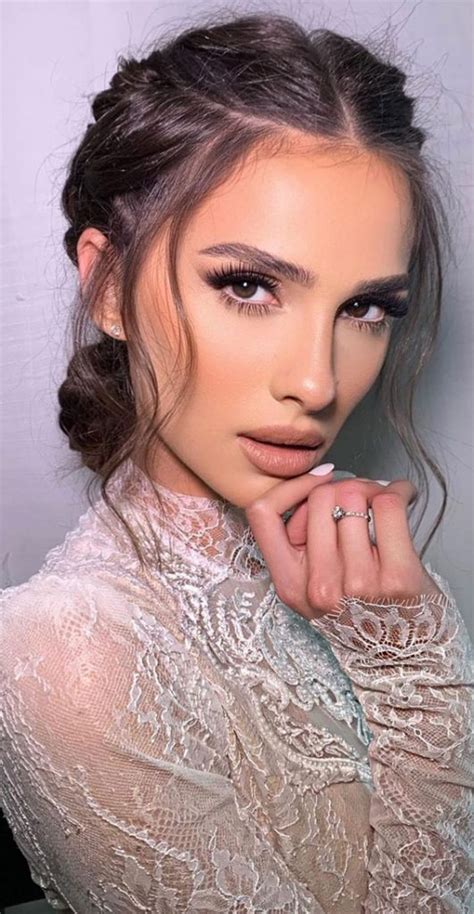 Soft Glam Makeup Ideas Bridal Makeup Look And Nude Lips