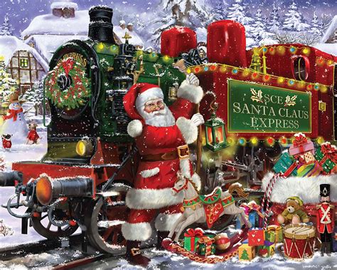 Santa Claus Express 1000 Pieces Heritage Puzzles Puzzle Warehouse