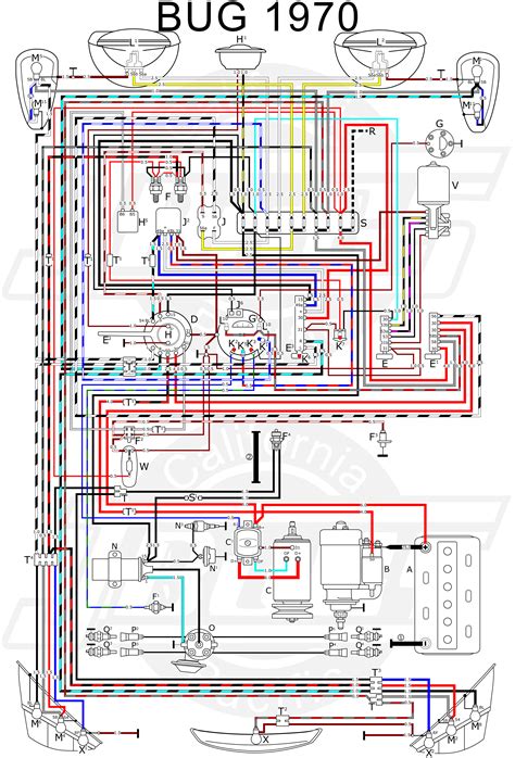 Wiring Diagram For 1974 Vw Beetle