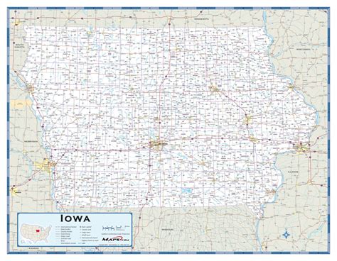 Iowa County Map With Cities Map 2023