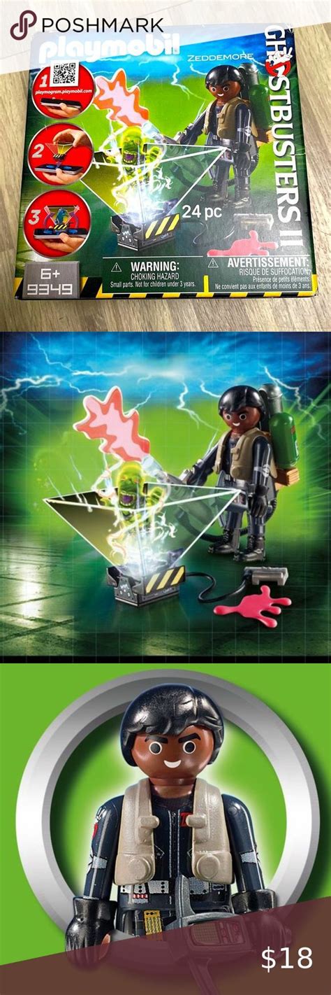 Playmobil Ghostbusters Ii Winston Zeddemore Playmogram 3d Figure