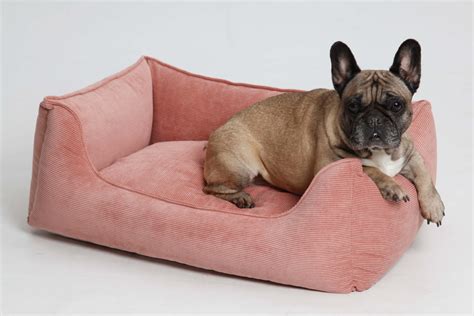 Weitere ideen zu boxspringbett, bett, springen. Hundekörbchen Box Bett Chelsea Cord rosa | DOGS in the CITY