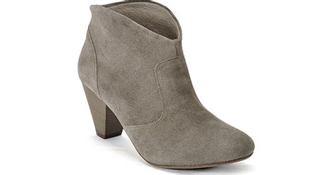 Lyst Steven By Steve Madden Pembrook Taupe Suede Ankle Bootie In Brown