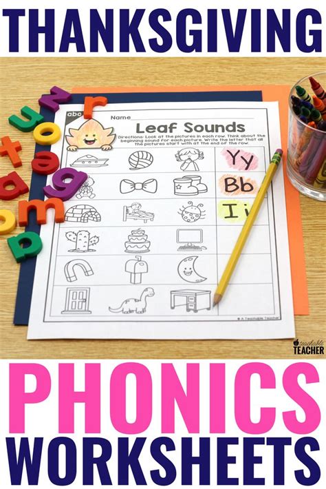 Thanksgiving Phonics Activities To Boost Phonics And Reading Right Now In