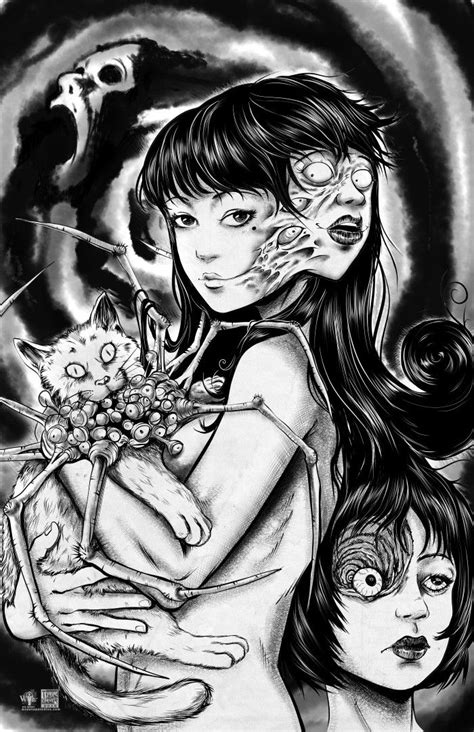 Junji Ito Tribute Junji Ito Japanese Horror Horror Drawing