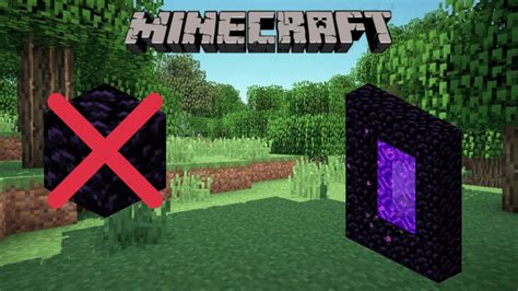 How To Make A Nether Portal Without Obsidian in Minecraft! | Master