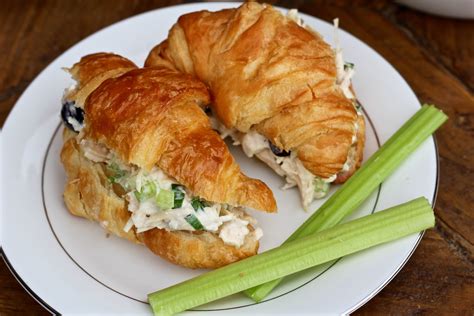 The Best 10 Minute Chicken Salad Croissants Chicken Salad Croissant