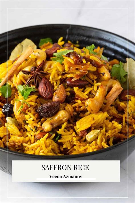 Easy Aromatic Saffron Rice Pilaf In Mins Veena Azmanov