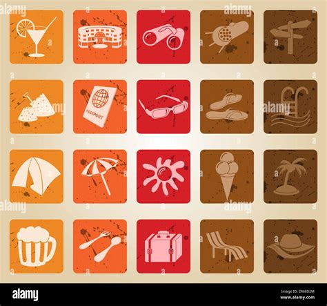 Travel Icons Set Stock Vector Image And Art Alamy