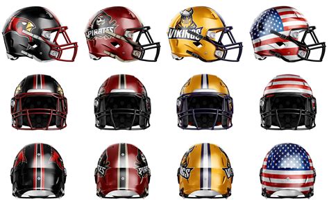 Football Helmet Template Vector At Collection Of