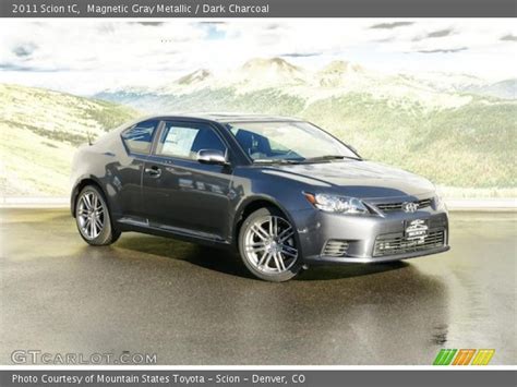 Magnetic Gray Metallic 2011 Scion Tc Dark Charcoal Interior