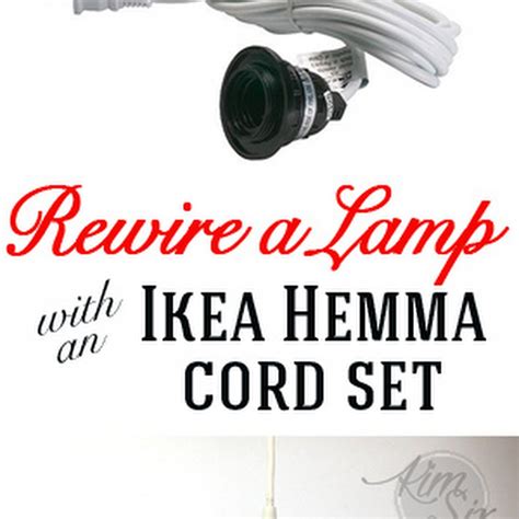 How To Rewire A Lamp With An Ikea Hemma Cord Set Ikea Pendant Light
