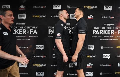 Arguably the biggest boxing events new zealand has ever seen has ended in a major. Photos: Joseph Parker, Junior Fa - Face To Face at Kickoff ...