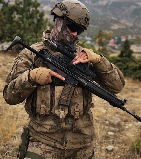 Turkish Gendarme Special Operations With The New Camouflage Armed With