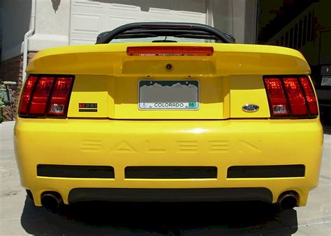 Chrome Yellow 1999 Saleen S281 Ford Mustang Convertible